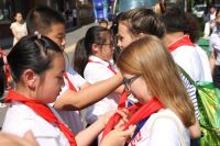 Волгоградских школьников приняли в пионеры в Цзилине